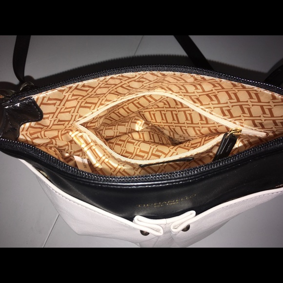 Tignanello Leather Cream and Black Purse - Picture 10 of 10